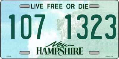NH license plate 1071323