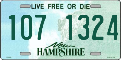 NH license plate 1071324