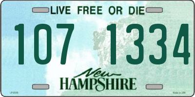NH license plate 1071334