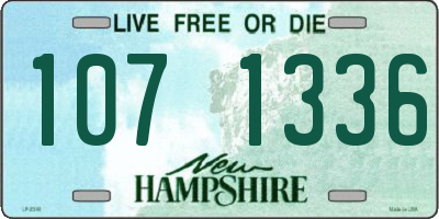 NH license plate 1071336