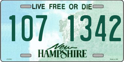 NH license plate 1071342