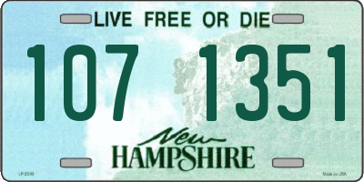 NH license plate 1071351