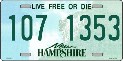 NH license plate 1071353