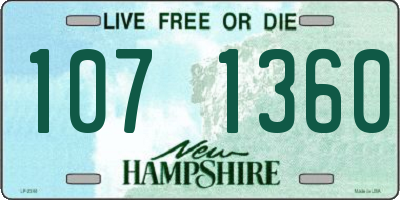 NH license plate 1071360