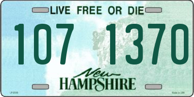 NH license plate 1071370