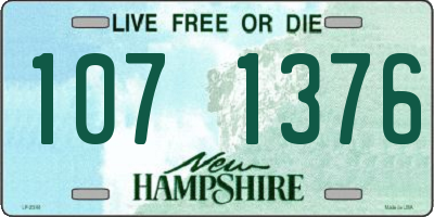 NH license plate 1071376