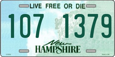 NH license plate 1071379