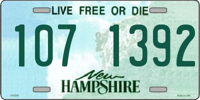 NH license plate 1071392
