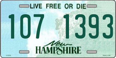 NH license plate 1071393