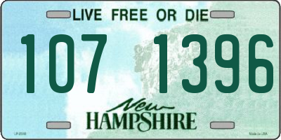 NH license plate 1071396