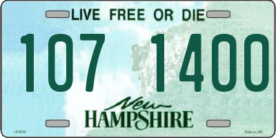 NH license plate 1071400
