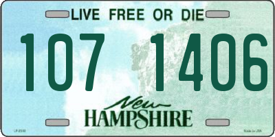 NH license plate 1071406