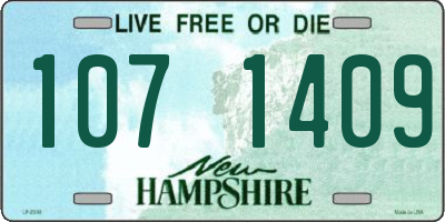 NH license plate 1071409