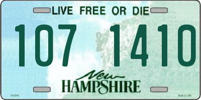 NH license plate 1071410