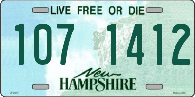 NH license plate 1071412