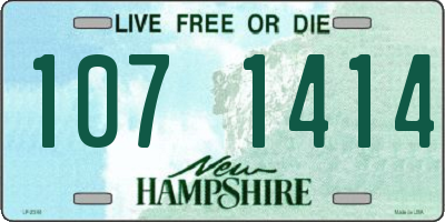 NH license plate 1071414