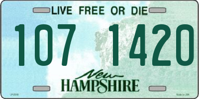NH license plate 1071420