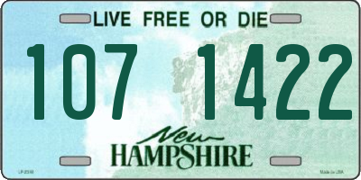 NH license plate 1071422