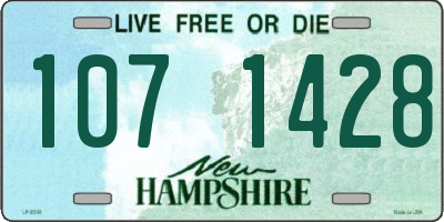 NH license plate 1071428