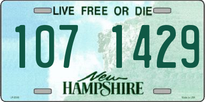 NH license plate 1071429
