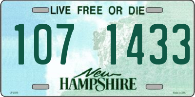 NH license plate 1071433