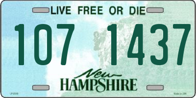 NH license plate 1071437