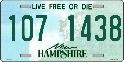 NH license plate 1071438