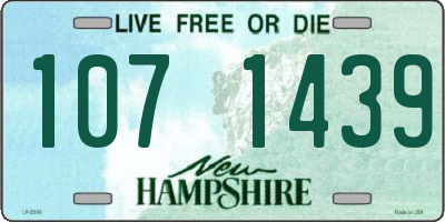 NH license plate 1071439