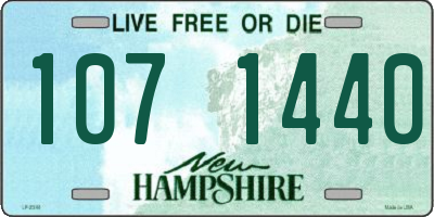 NH license plate 1071440
