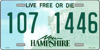 NH license plate 1071446