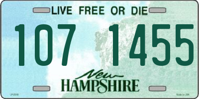 NH license plate 1071455