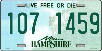NH license plate 1071459