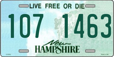 NH license plate 1071463