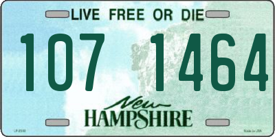NH license plate 1071464