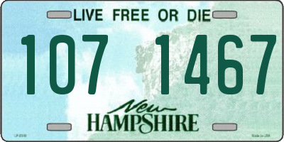 NH license plate 1071467
