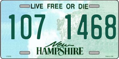 NH license plate 1071468