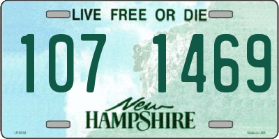 NH license plate 1071469