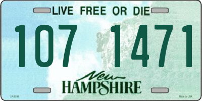 NH license plate 1071471