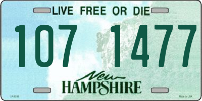 NH license plate 1071477