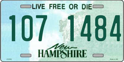 NH license plate 1071484