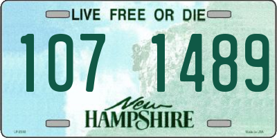 NH license plate 1071489
