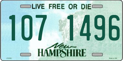 NH license plate 1071496