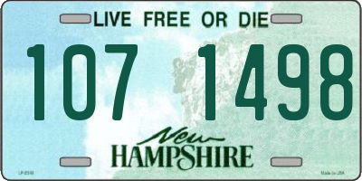 NH license plate 1071498