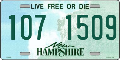 NH license plate 1071509