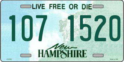 NH license plate 1071520