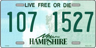 NH license plate 1071527