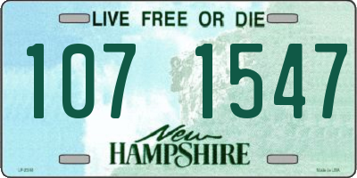 NH license plate 1071547