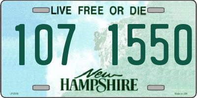 NH license plate 1071550