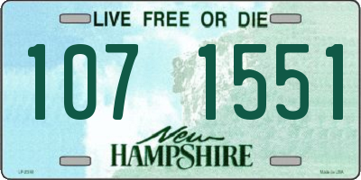 NH license plate 1071551