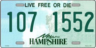 NH license plate 1071552